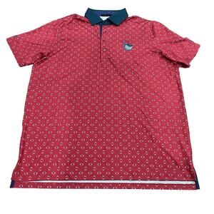 Greyson Night Fly Polo Shirt Men's XLarge Pink and Green Brave The Shave NWTS